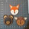 Ink and Trinket Kids Woodland Creatures Party Favor Crafts, Individually Packaged DIY Craft Kits, Natural Wood